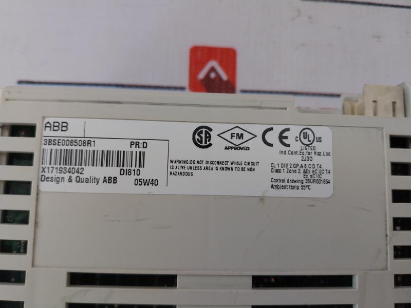 Abb Di810 Digital Input W/ Tu810V1 3Bse013230R1 Termination Module 3Bse008508R1