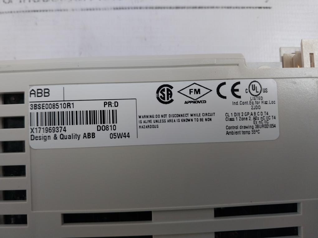 Abb Do810 3Bse008510R1 Digital Output Module 3Bse013230R1 Tu810V1 24V, 0.5A