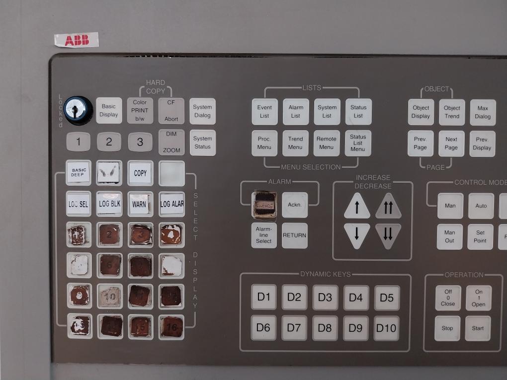 Abb Dsih 75Vp 57310290-rd Operator's Keyboard