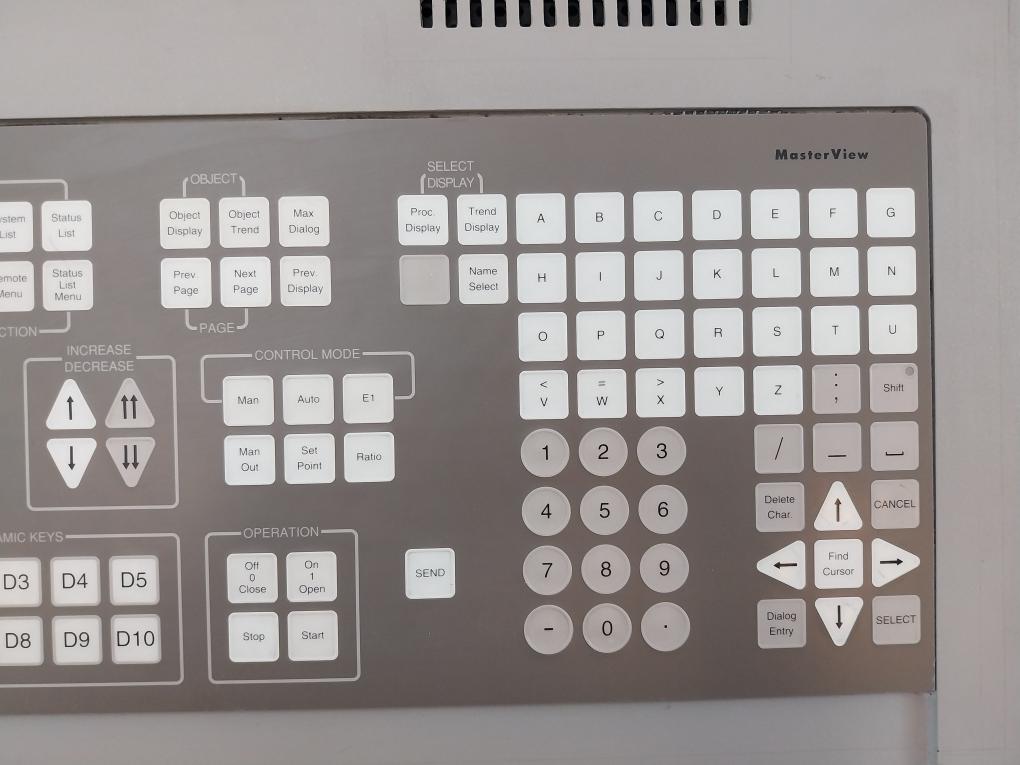 Abb Dsih 75Vp 57310290-rd Operator's Keyboard