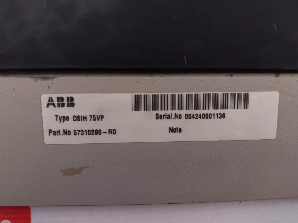 Abb Dsih 75Vp 57310290-rd Operator's Keyboard