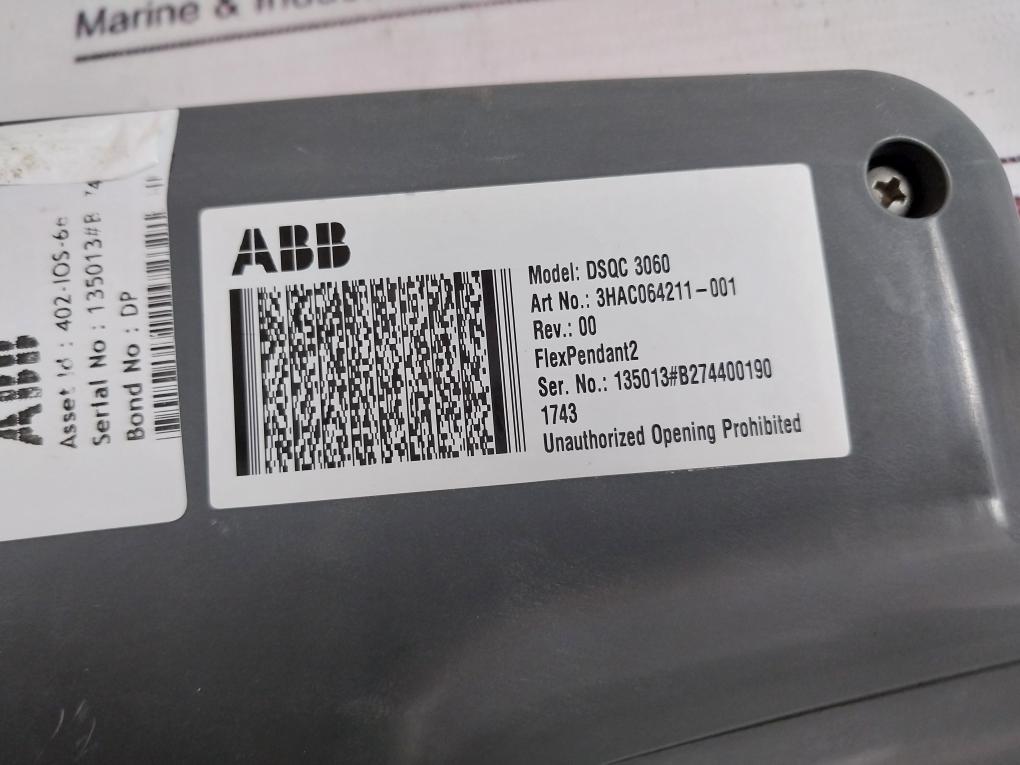 Abb Dsqc 3060 Flexpendant 3Hac064211-001