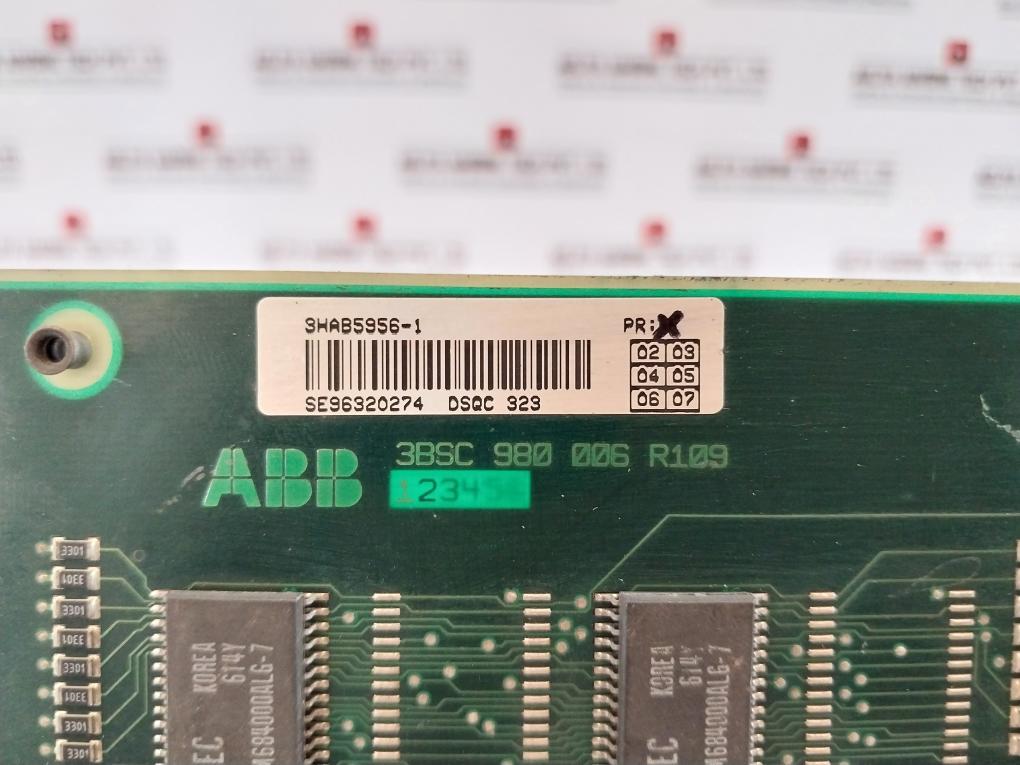 ABB 3bsc 980 006 R109 Dsqc 323 Expansion Memory Board Pr: X