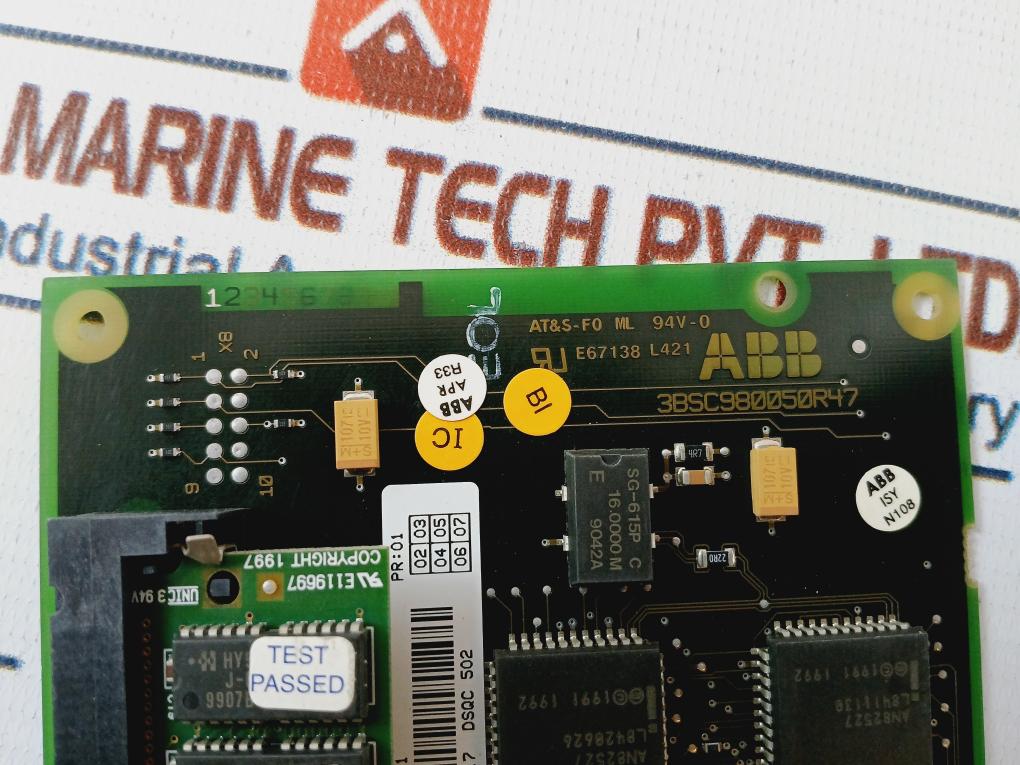 Abb Dsqc 502 I/O Computer Board 3Hac3618-1/ 3Bsc980050R47