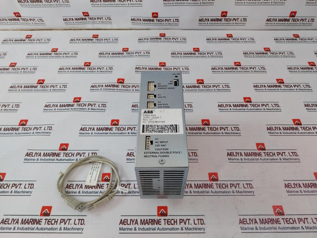 Abb Dsqc604 Power Supply 230Vac 50/60Hz 6A Rev 07 3Hac 12928-1