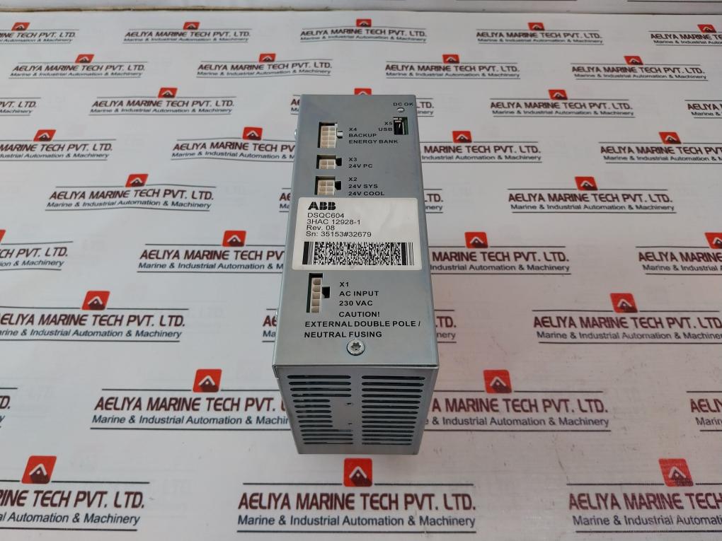 ABB DSQC604/ 3HAC 12928-1 Power Supply 230Vac 50/60Hz