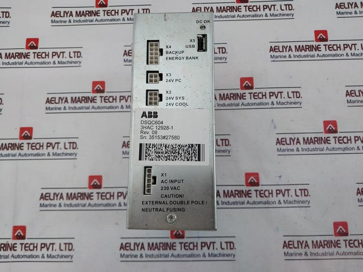 Abb Dsqc604 Power Supply Unit Rev 08 230Vac 50-60Hz 6A