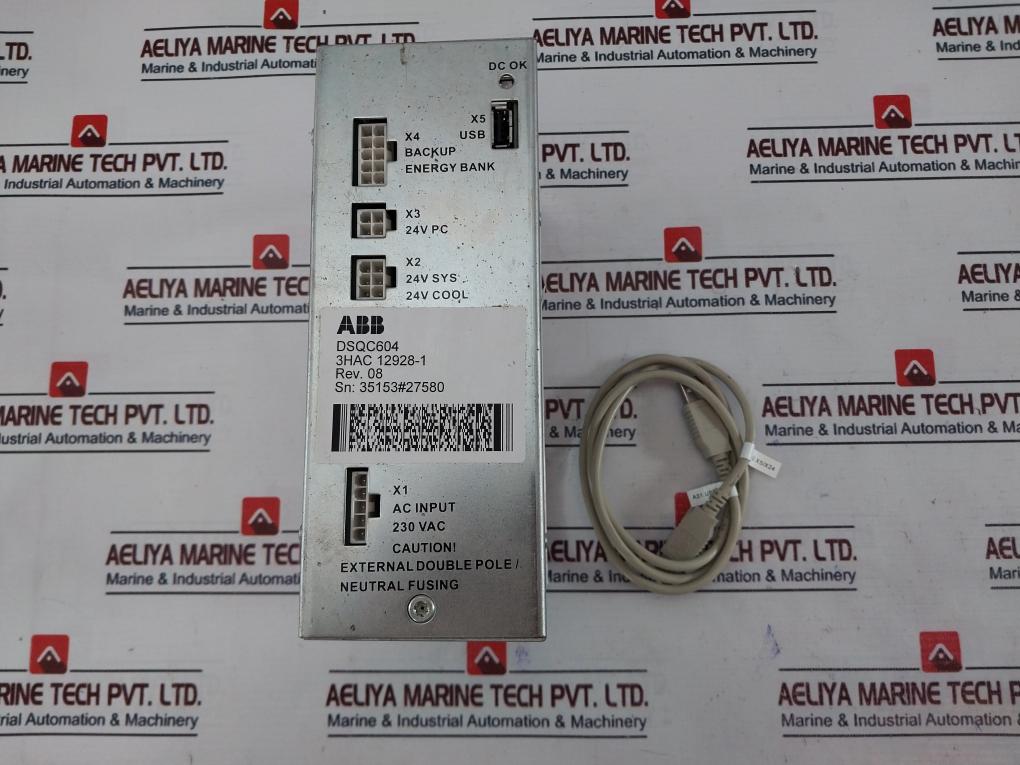 Abb Dsqc604 Power Supply Unit Rev 08 230Vac 50-60Hz 6A