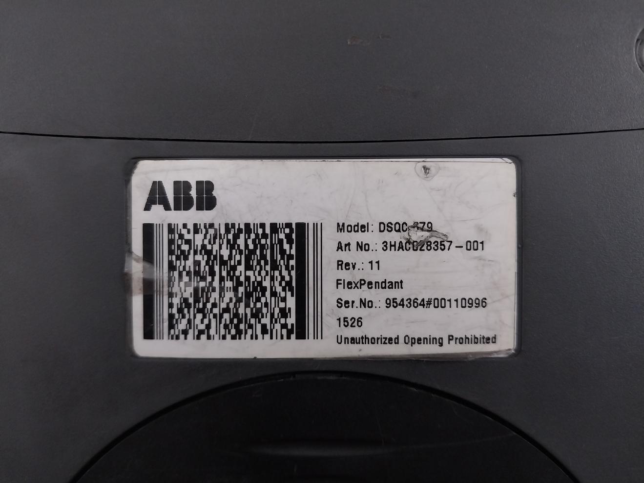 Abb Dsqc 679 Teach Pendant 3Hac028357-001 Rev.11