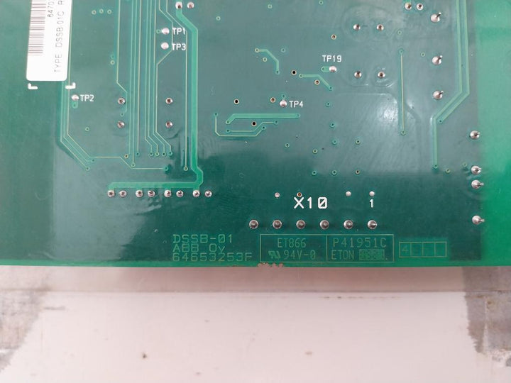 Abb Dssb-01c Main Control Board Rev L 94v-0 P41951c 64653253f
