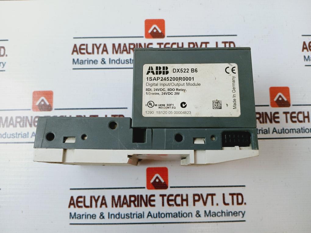 ABB DX522 B6 Digital Input/Output Module w/ 1SAP 2066 01 Terminal Unit