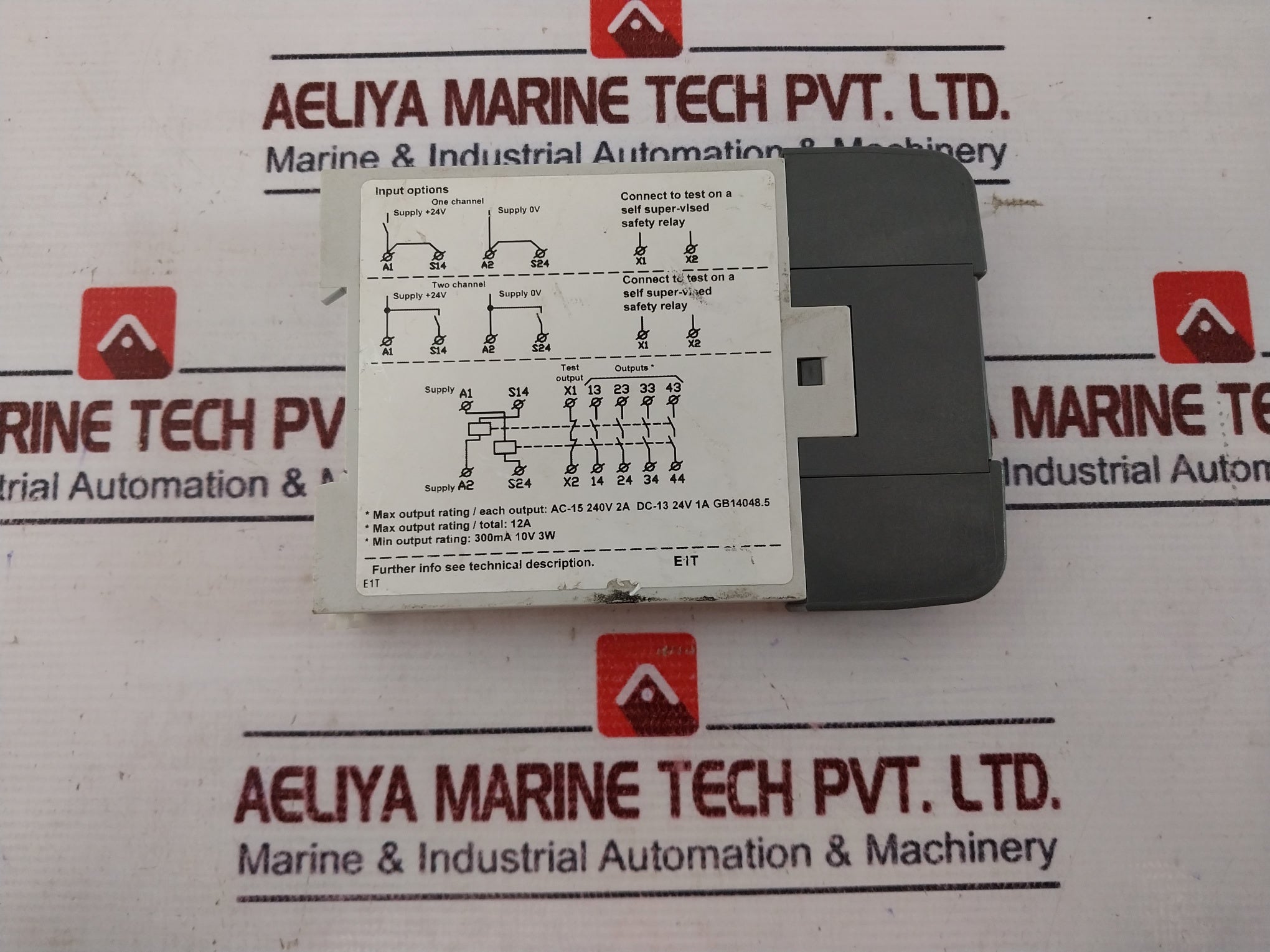 ABB E1T 0S Safety Expansion Relay 2TLA010030R0000 24VDC