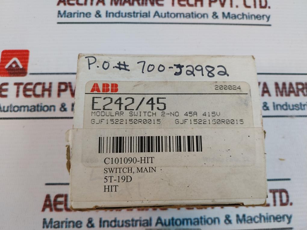 Abb E242 Main Modular Disconnect Switch 45A 240/415V