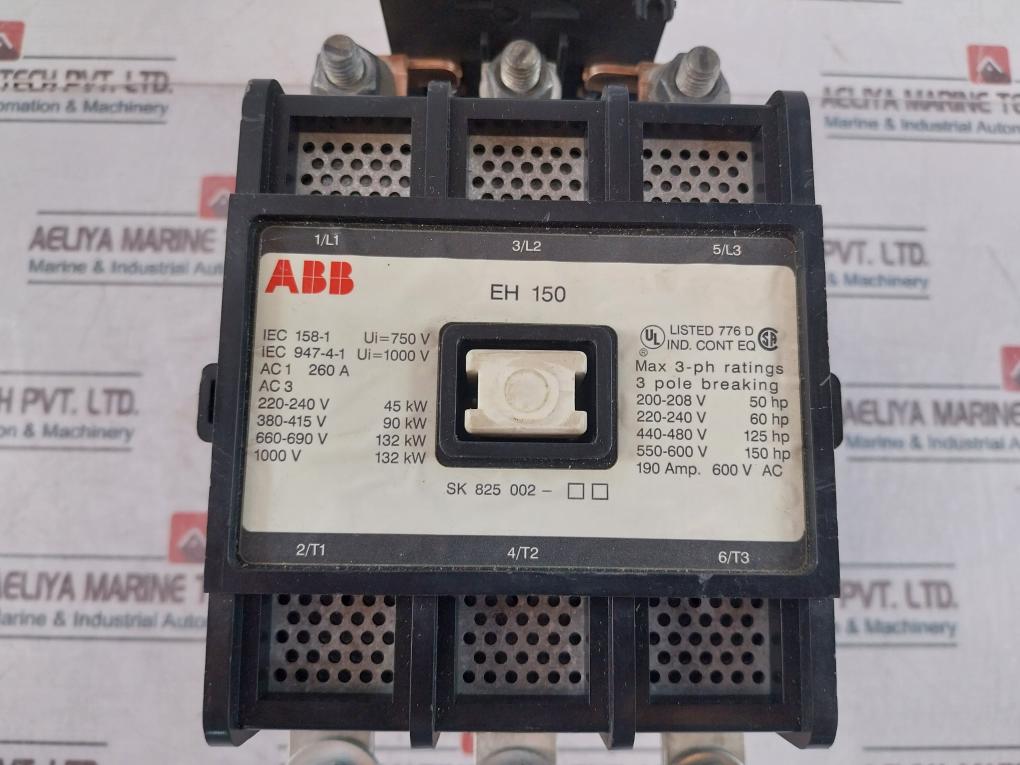 Abb Eh 150 Magnetic Contactor With T200 Du Overload Relay – Aeliya ...
