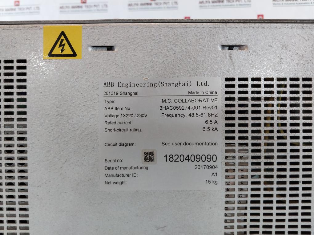 Abb Engineering 3HAC059274-001 Rev:01