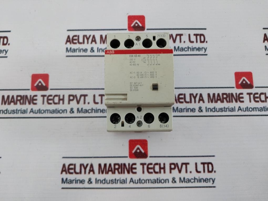 Abb Esb63-40 Contactor 230V Ac/Dc 40-450 Hz