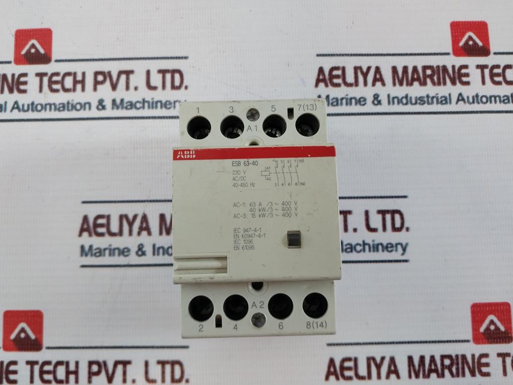 Abb Esb63-40 Contactor 230V Ac/Dc 40-450 Hz