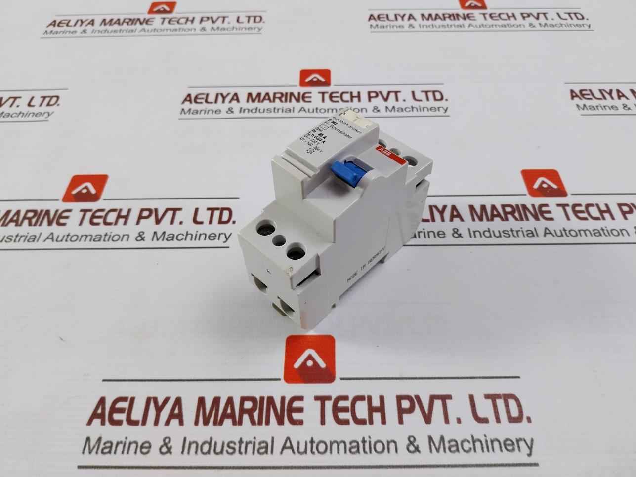 Abb F 362 2 Pole Residual Current Operated Circuit Breaker 25A0306