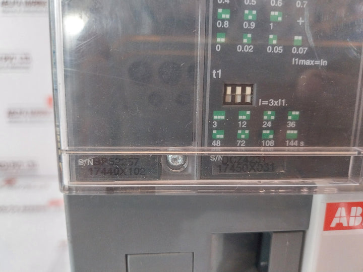 Abb Fa1C Formula Air Circuit Breaker 1250A 50-60Hz Iec 60947-2 12Kv