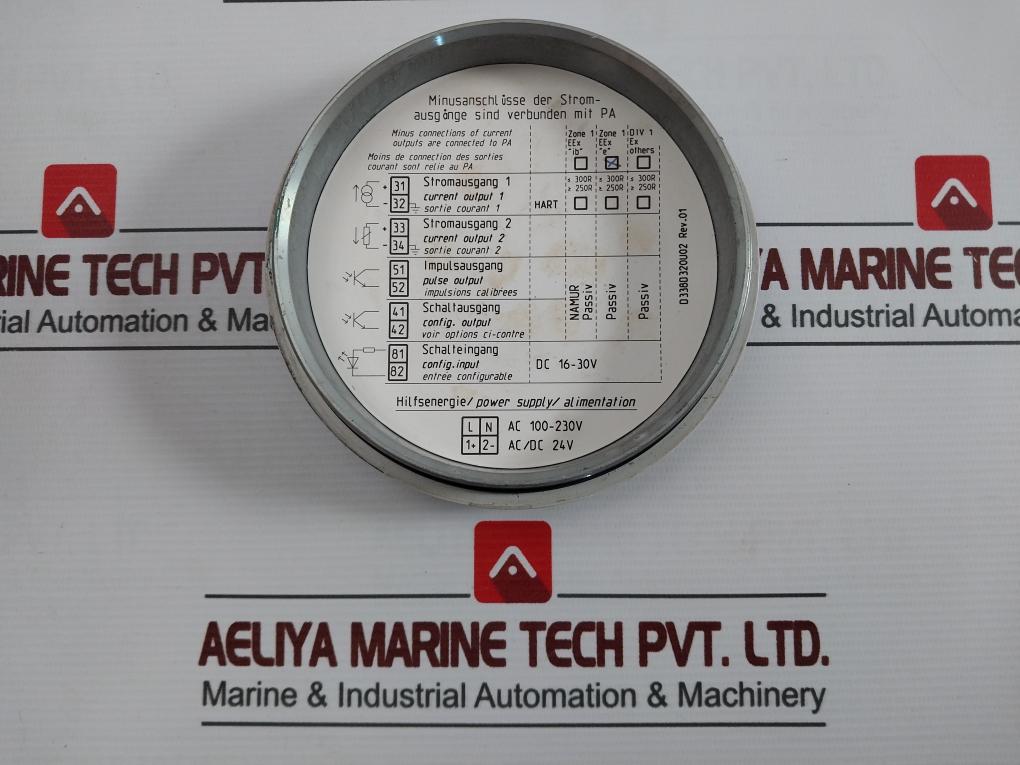 Abb Fct350-a1R1A2B Coriolismaster 24V Ac/Dc Rev 01 Dc 16-30V