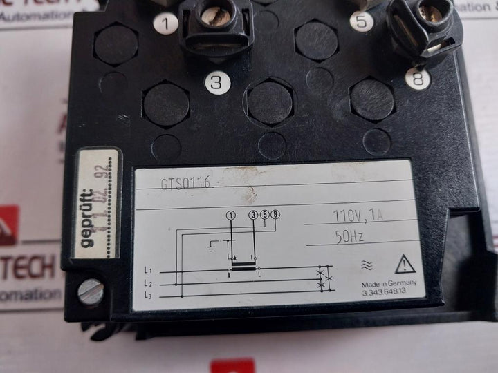 Abb Gts0116 Panel Meter 50hz 110v 1a