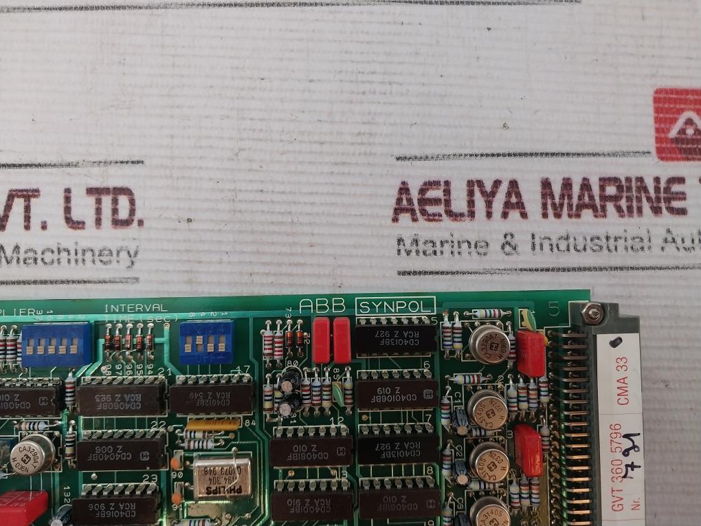 Abb Gvt 360 5796 Pcb Card Swe0005800029