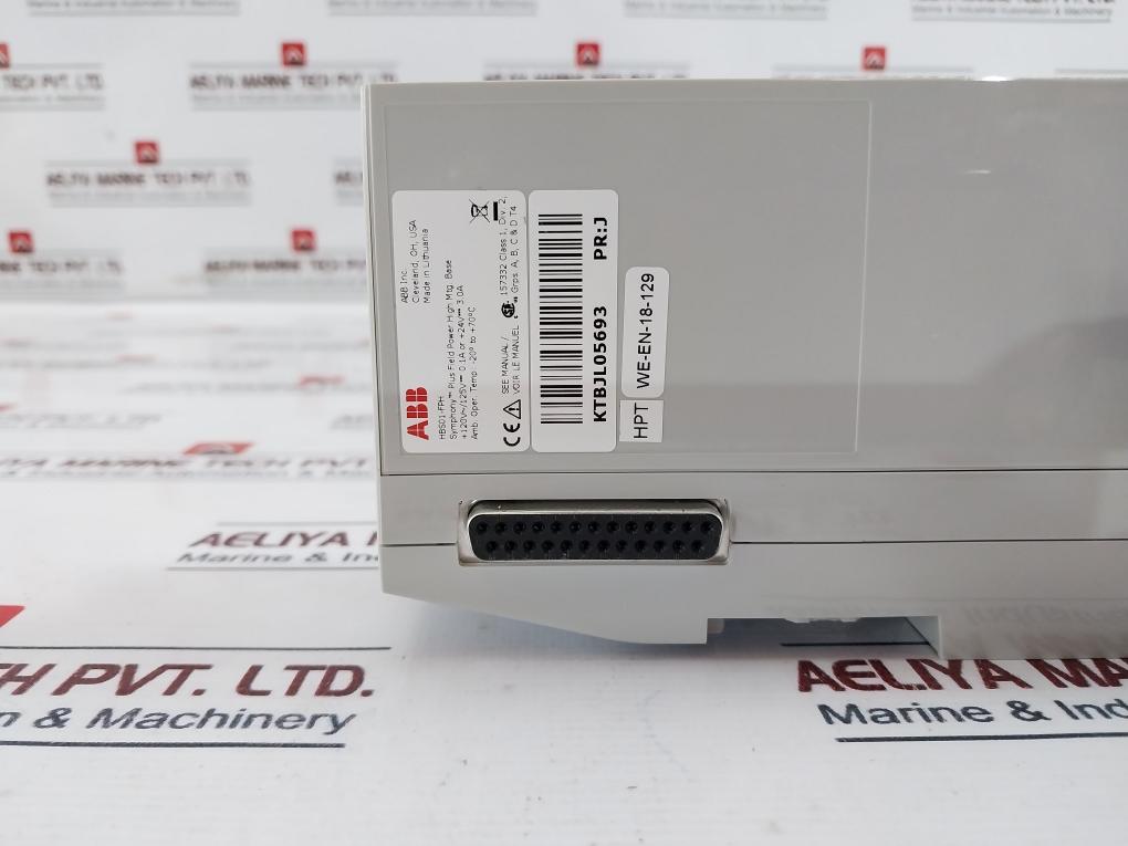 Abb Hbs01-fph Horizontal Row Mount Base For Single Module Rev: D