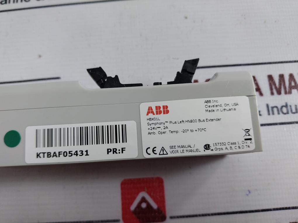 Abb Hbx01l Horizontal Left Bus Extender