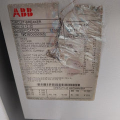 Abb Hd4/ 12.12.32 Mv Circuit Breaker Medium Voltage Gas Insulated Sf6