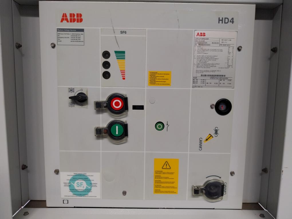 Abb Hd4/ 12.12.32 Mv Circuit Breaker Sf6 Medium Voltage Gas Insulation