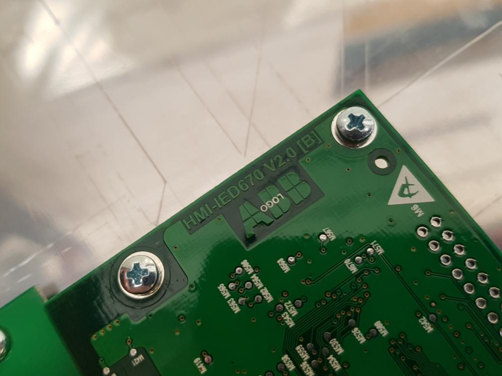 Abb Hmi-ied670 V2.0 [B] Protection Relay 1Mrk000028-bar01 (Only Display Panel)