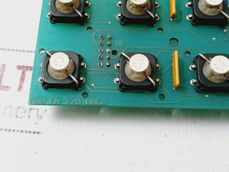 Abb Hr 770 0062 Pushbutton Switch Printed Circuit Board