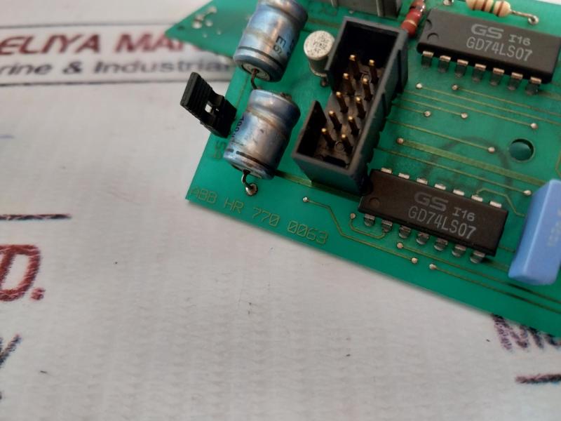 Abb Hr 770 0063 Push Button Switch Printed Circuit Board Hr 770 0062