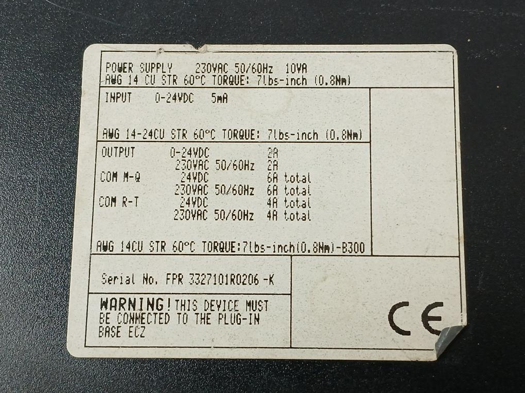 Abb I/O Remote Unit Icsk20F1 230Vac 50/60Hz 10Va