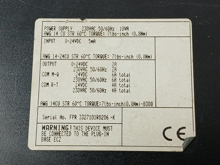 Abb I/O Remote Unit Icsk20F1 230Vac 50/60Hz 10Va