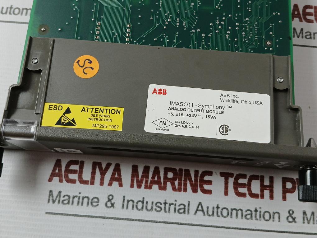Abb Imaso11 Analog Output Module 24V 15Va Rev: A 6644689A1