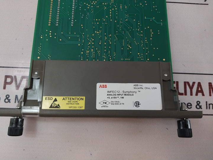 Abb Imfec12 Symphony Analog Input Module Rev D