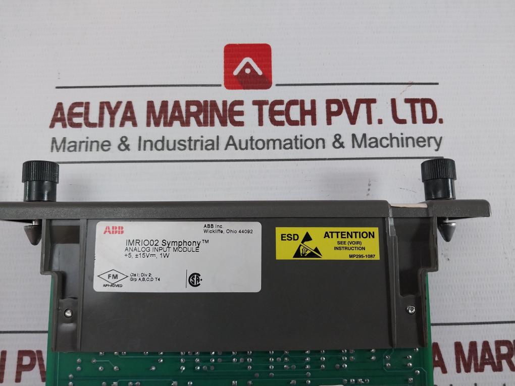 Abb Imrio02 Symphony Analog Input Module Rev: A