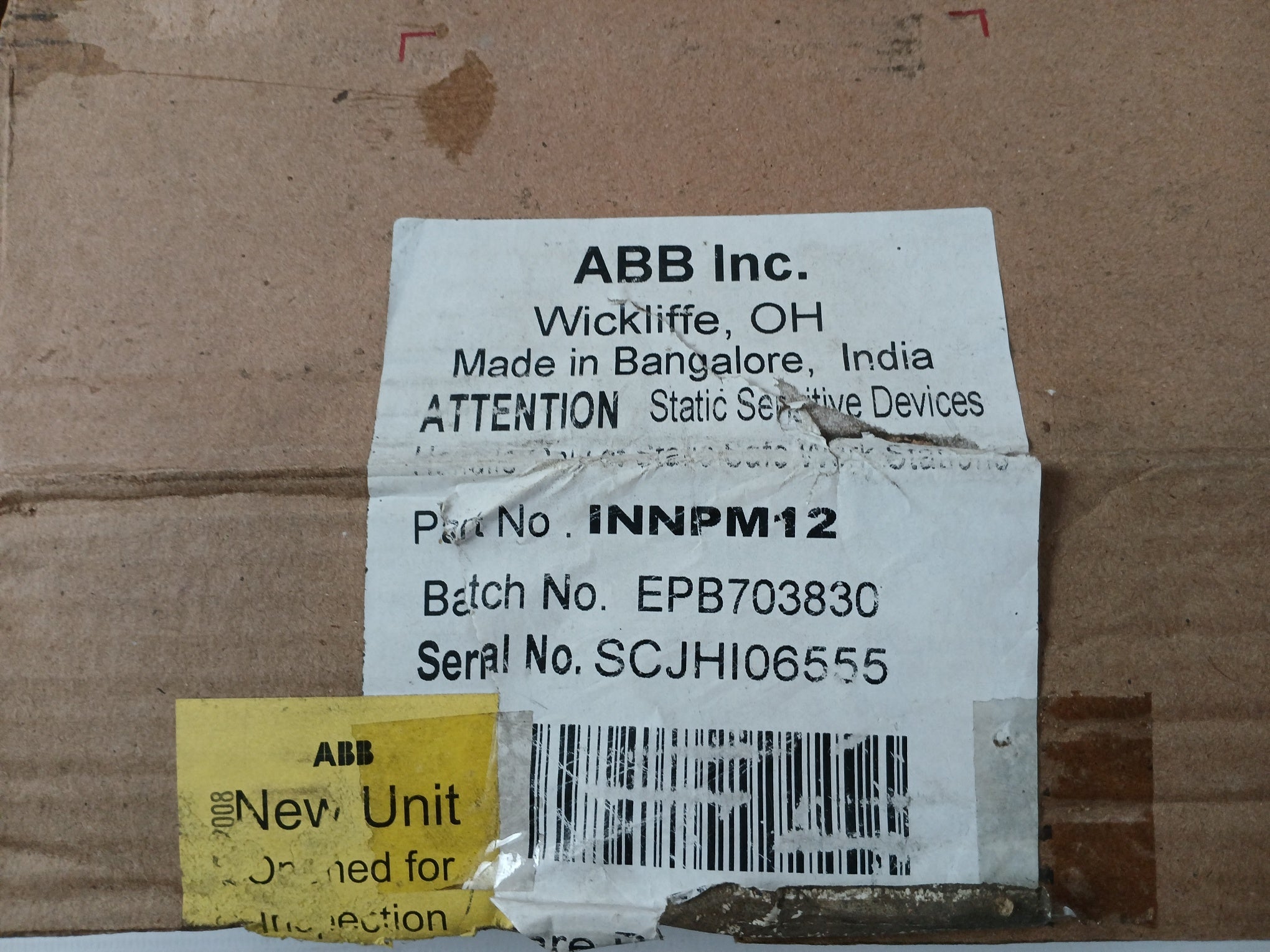 Abb Innpm12 Symphony Network Process Module Circuit Board