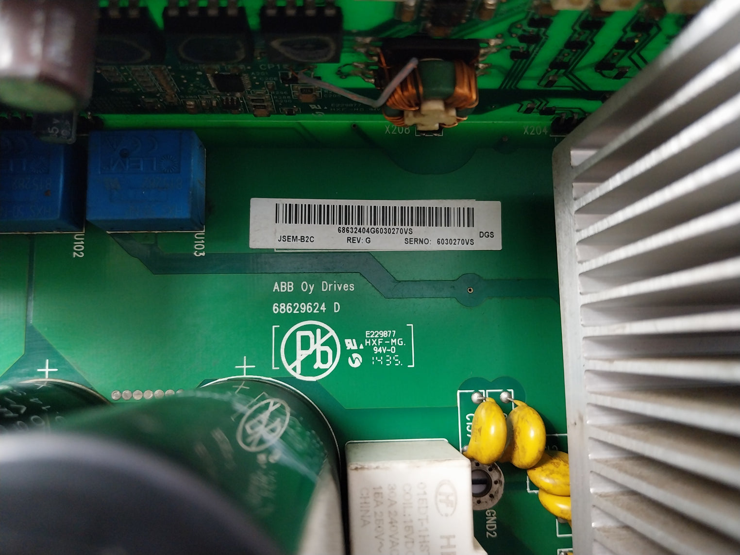 Abb Jint-b2C Inverter Motherboard Power Drive Board Rev.D Hxf-mg 94V-0