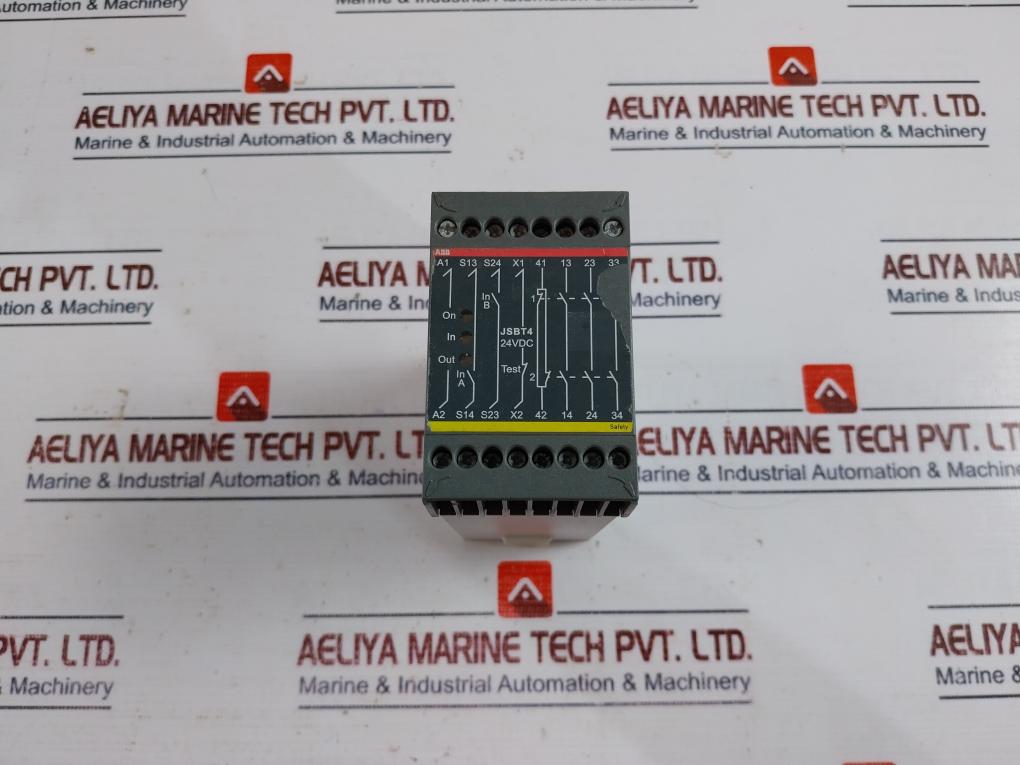 Abb Jsbt4 Safety Relay Unit 24Vdc 2A