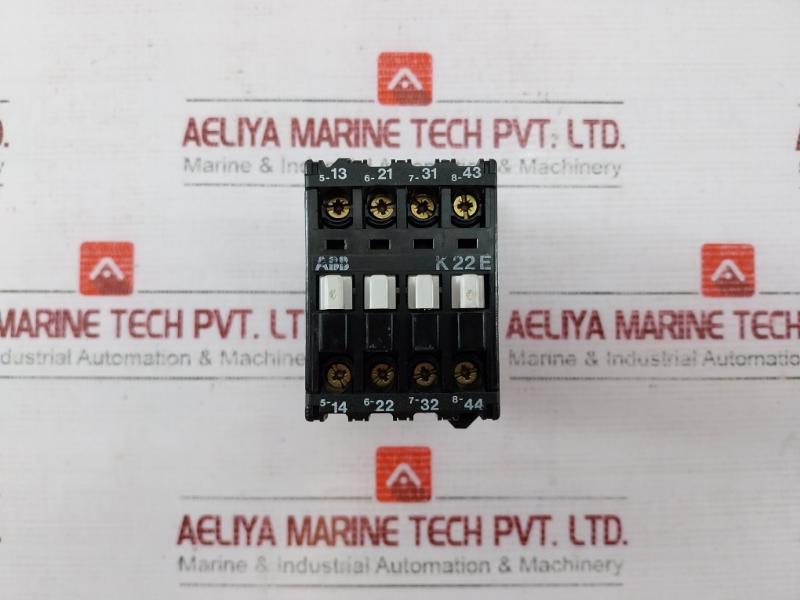 Abb K22E Contactor 10A-600V A600 P300 Awg10-18Cu Str 75°C