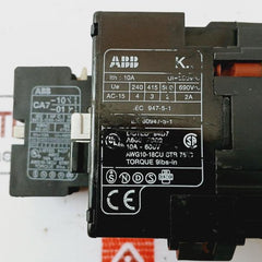 Abb K22E Mini Contactor Relay A600 P300 10A-600V Awg 10–18 Iec 947-5-1