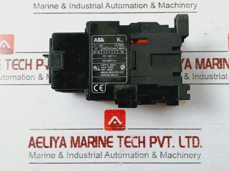 Abb K44E Contactor Relay 220-240V 60Hz En 60947-5-1 10A-600V