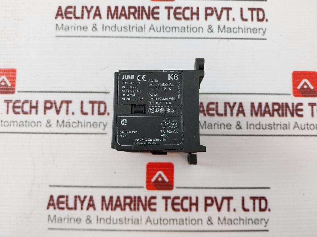Abb K6-22Z Contactor Relay 24V 40-60Hz A600