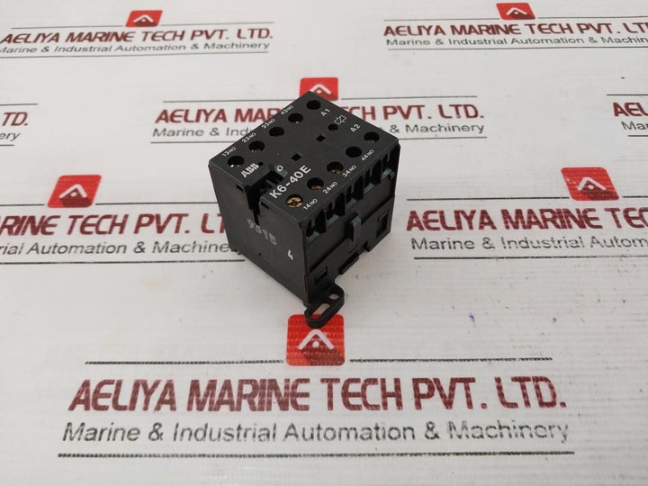 Abb K6-40E Mini Contactor 5A 300 Vac 600 Vac 220-240V 40-450Hz