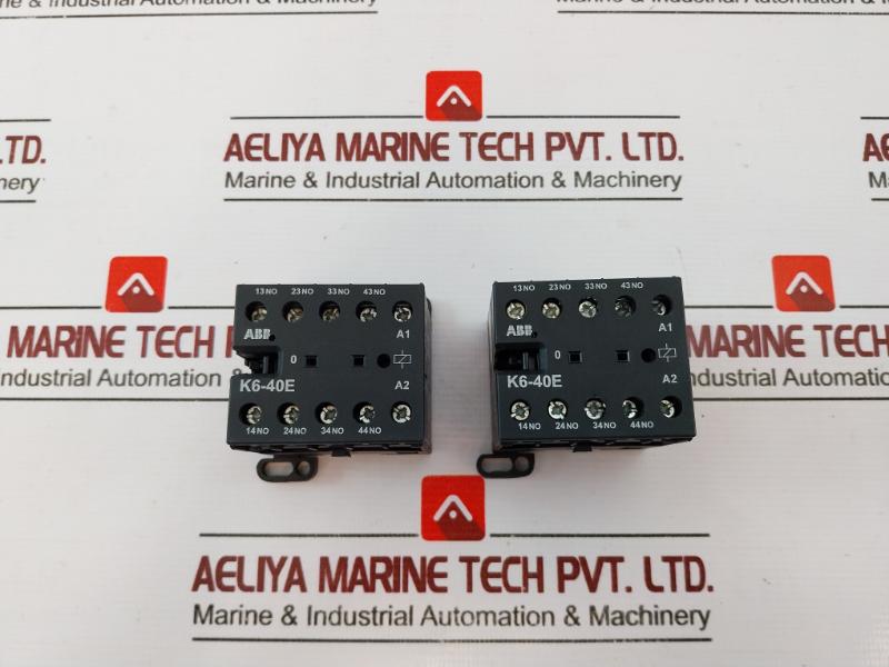 Abb K6-40e Mini Contactor Relay 24v 40 450hz 5a,600 Vac, A001546
