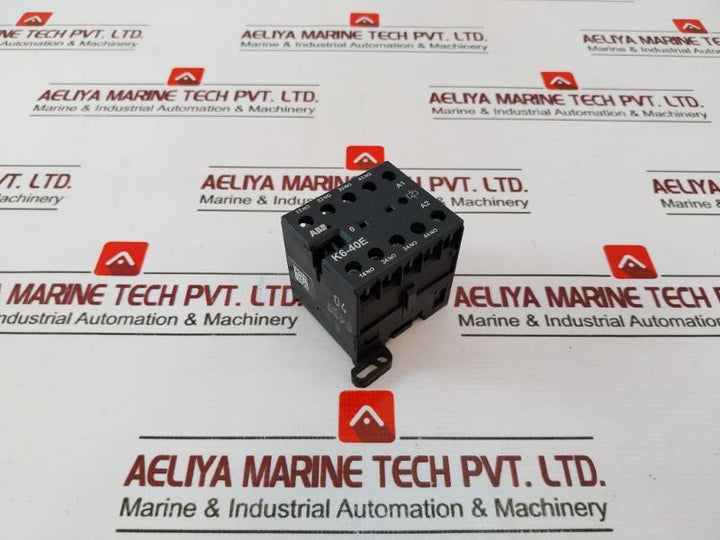 Abb K6-40e Mini Contactor Relay 24v 40 450hz 5a,600 Vac, A001546
