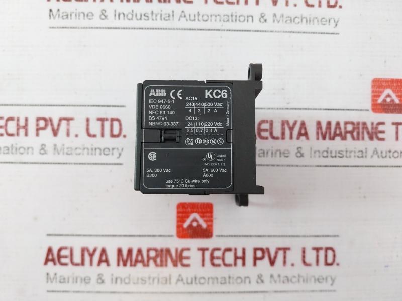 Abb Kc6-22 Z Mini Contactor Relay 24 V Dc 5A, 600 Vac Iec 947-5-1