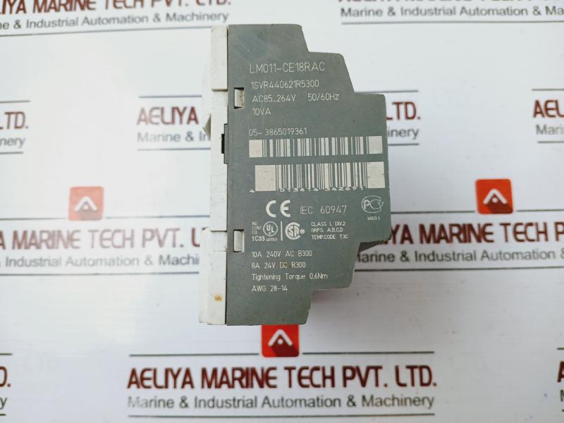 Abb Lm011-ce18Rac Logic Module 1Svr440621R5300 50/60Hz Ac 85–264V 1Svr440621R5300